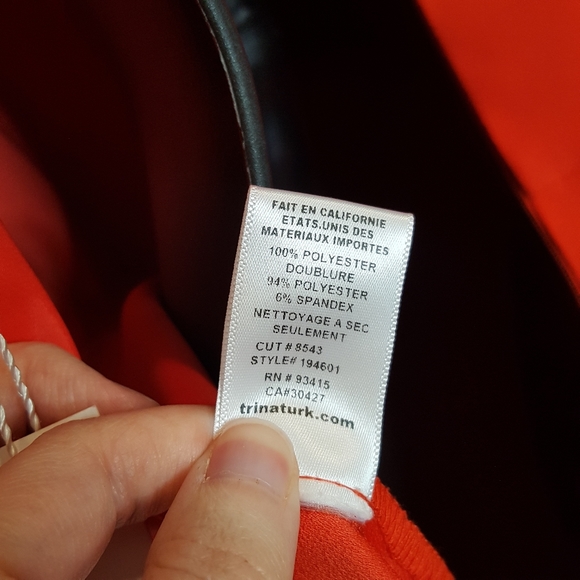 Trina Turk Sunbeam Keyhole Elegant Jumpsuit 2 Clemson Orange - Picture 10 of 10